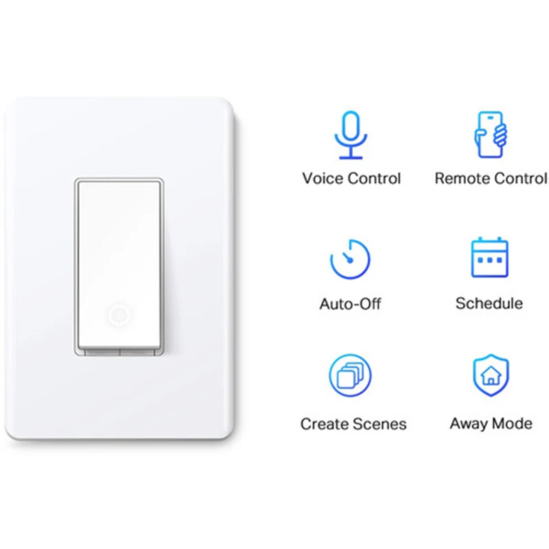 Tplink Tapo Smart Light Switch Single Pole No Hub Required White (tapo ...