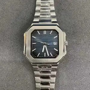 Newclassic Design square Stainless Steel Mechanical Watch Strap Pointer Dial Display Suitable for Sports Wear Men's Luxury Watch