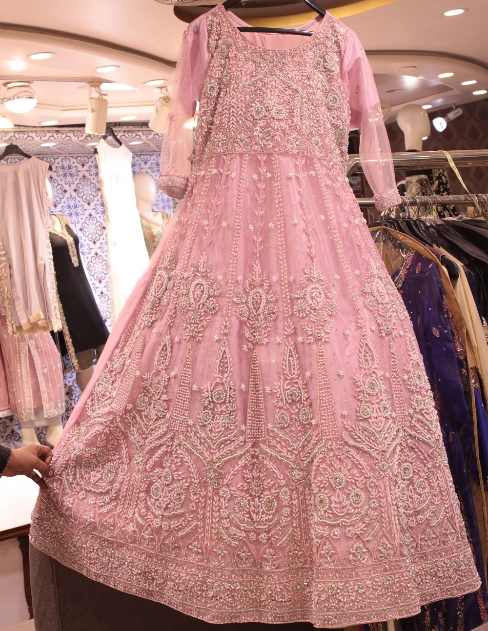 Traditional Bridal Pakistani/indian Chiffon Bridal Customize Latest ...