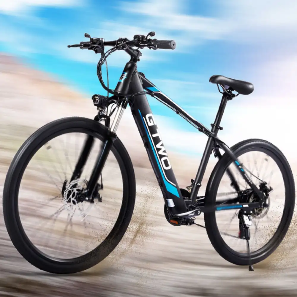 GTWO F1 26inch Electric City Bike with 350W 48V 15Ah Motor Aluminum Alloy Shimano 21S LCD Display