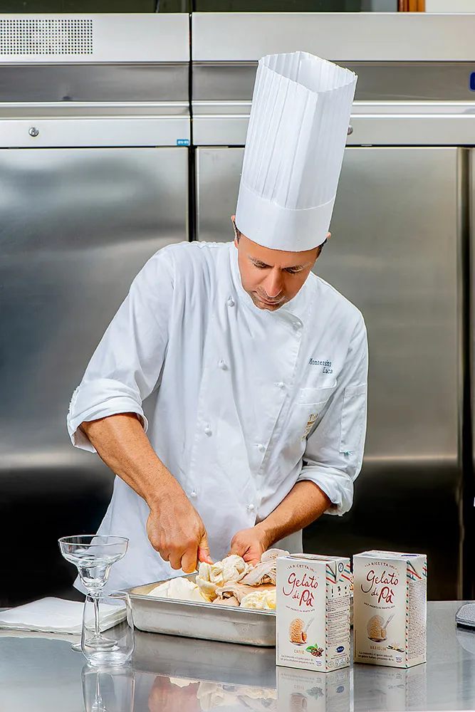 Высококачественное итальянское мороженое La Ricetta del gelato di Pa Mandarino Tetrabrick 1L для магазина HORECA