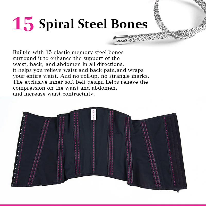 Powernet Good Quality 3-in-1 Underbust Corset Tummy Slimmer Invisible Shaping Girdle for Flat Stomach Waist Slimming Latex