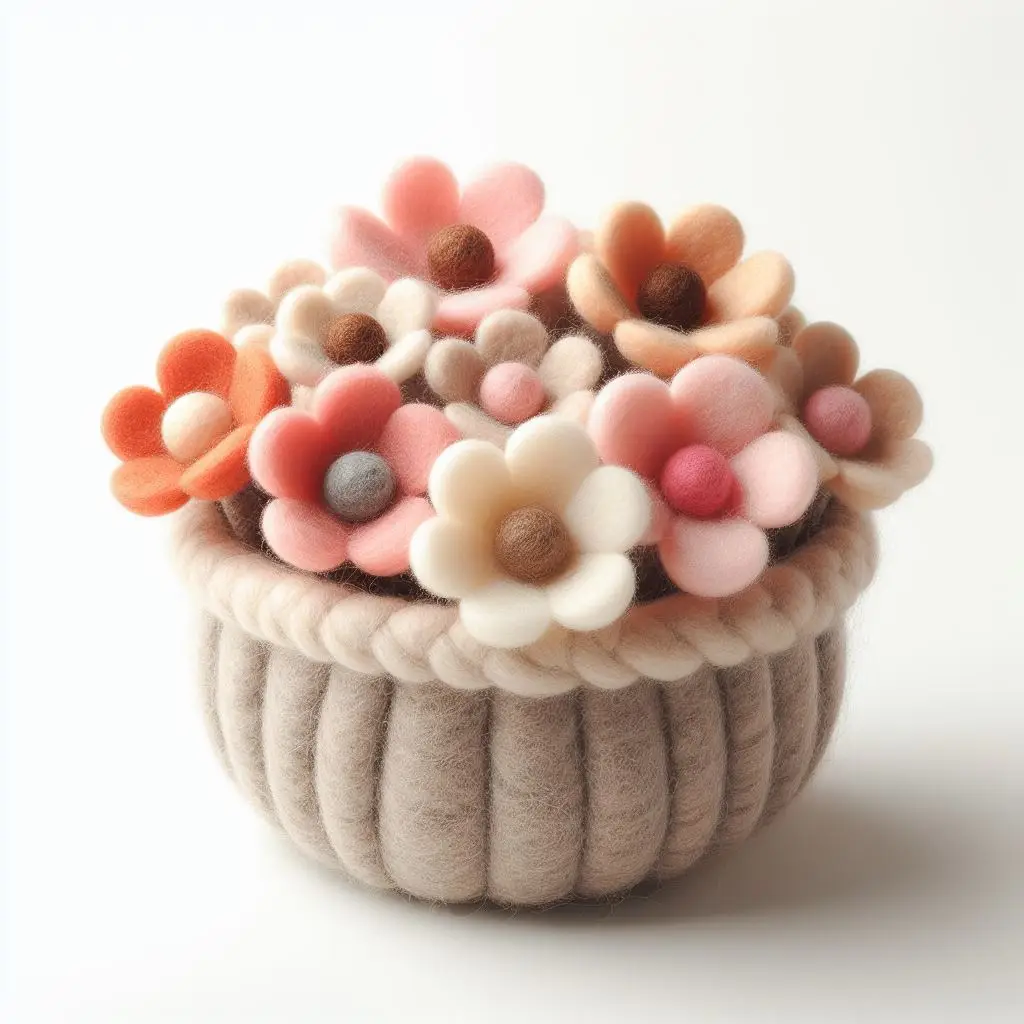 Luxury Loft Minimalist Felt Wool Organizer Basket Stylish And Sustainable Storage Buy Felt