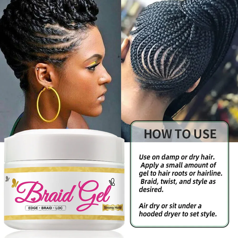 Extra Hold Edge Control Private Label Instant Control Edge Control 4C Hair Wig Braid Gel
