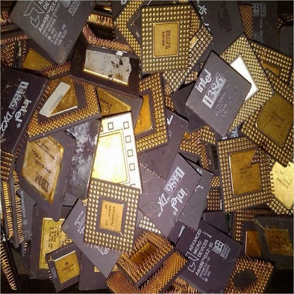 Cpu Processor Scrap With Gold Parts Buy Gold Recovery Cpu Ceramic