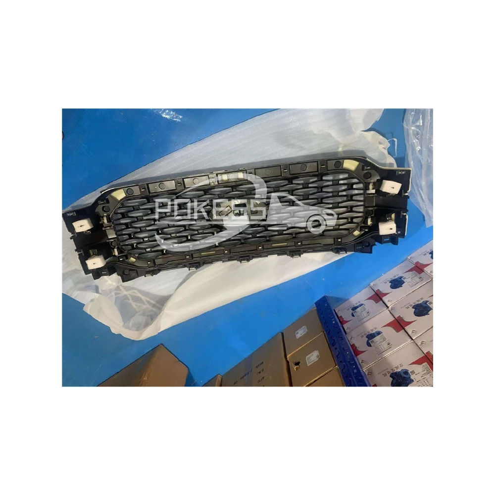 POKESS Front Bumper Grille Guard ML3Z8200LBPTM Gri — 4