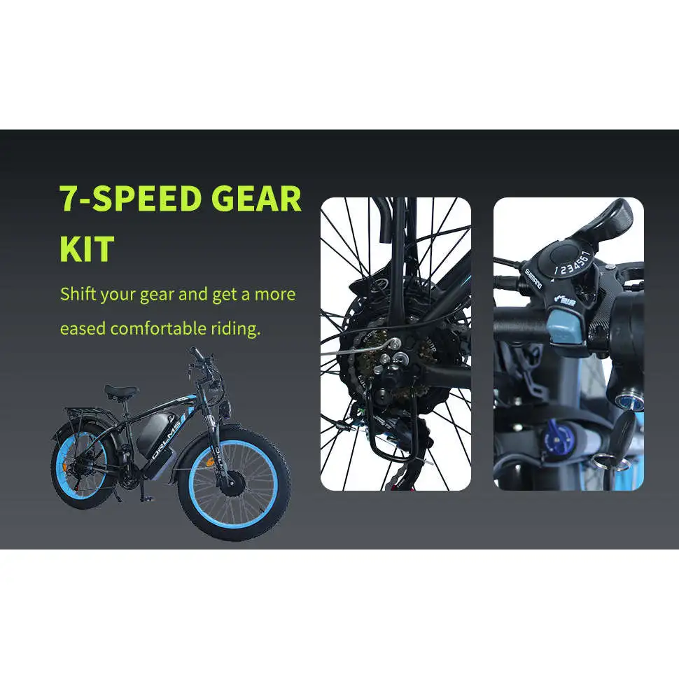 (USA Stock) SMLRO TS60 Dual Motors Electric Bike