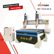 Wattsan M1 1616 S2 X 1600*1600 Heavy-Duty Dual-Spindle CNC Router with Independent Spindles Precision Milling & Cutting Machine