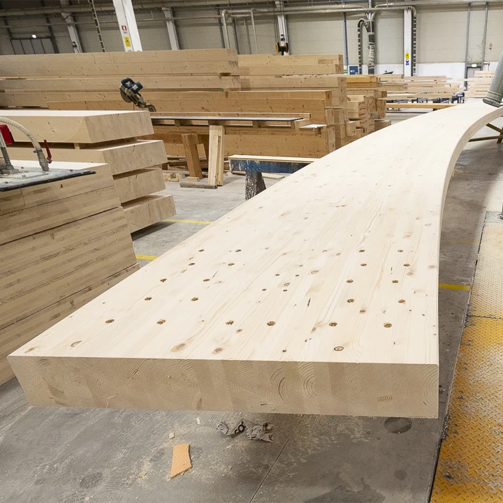 Wood Laminated Timber Beams Spruce High Quality Cross Glued Laminated