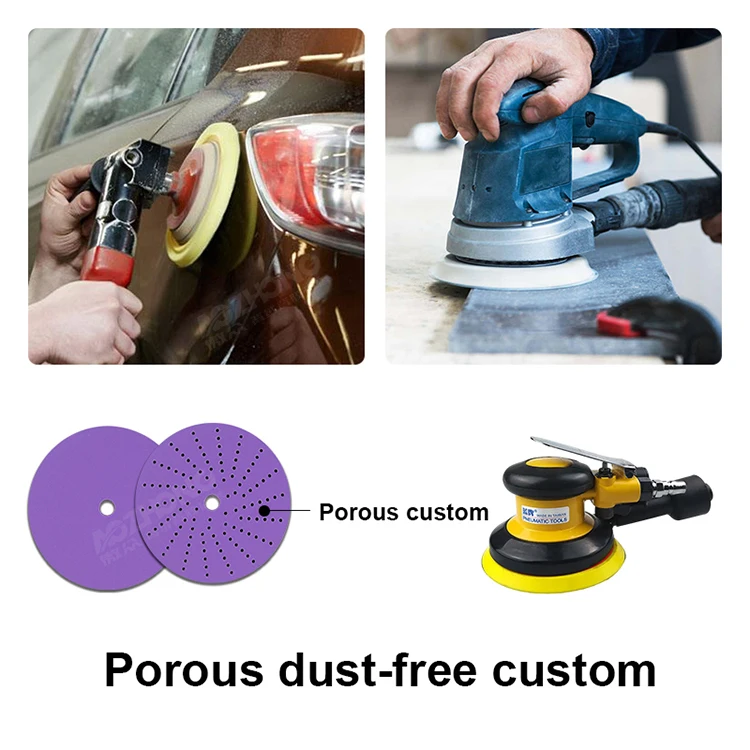 Durable Purple Sandpaper Automotive Polishing Hook & Loop Film Sanding ...