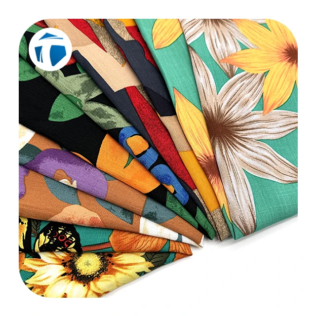 Удобная для кожи и комфортная 100% вискоза 30*30 68*68 120 г/м2 искусственная ткань красочный дизайн оптовая цена