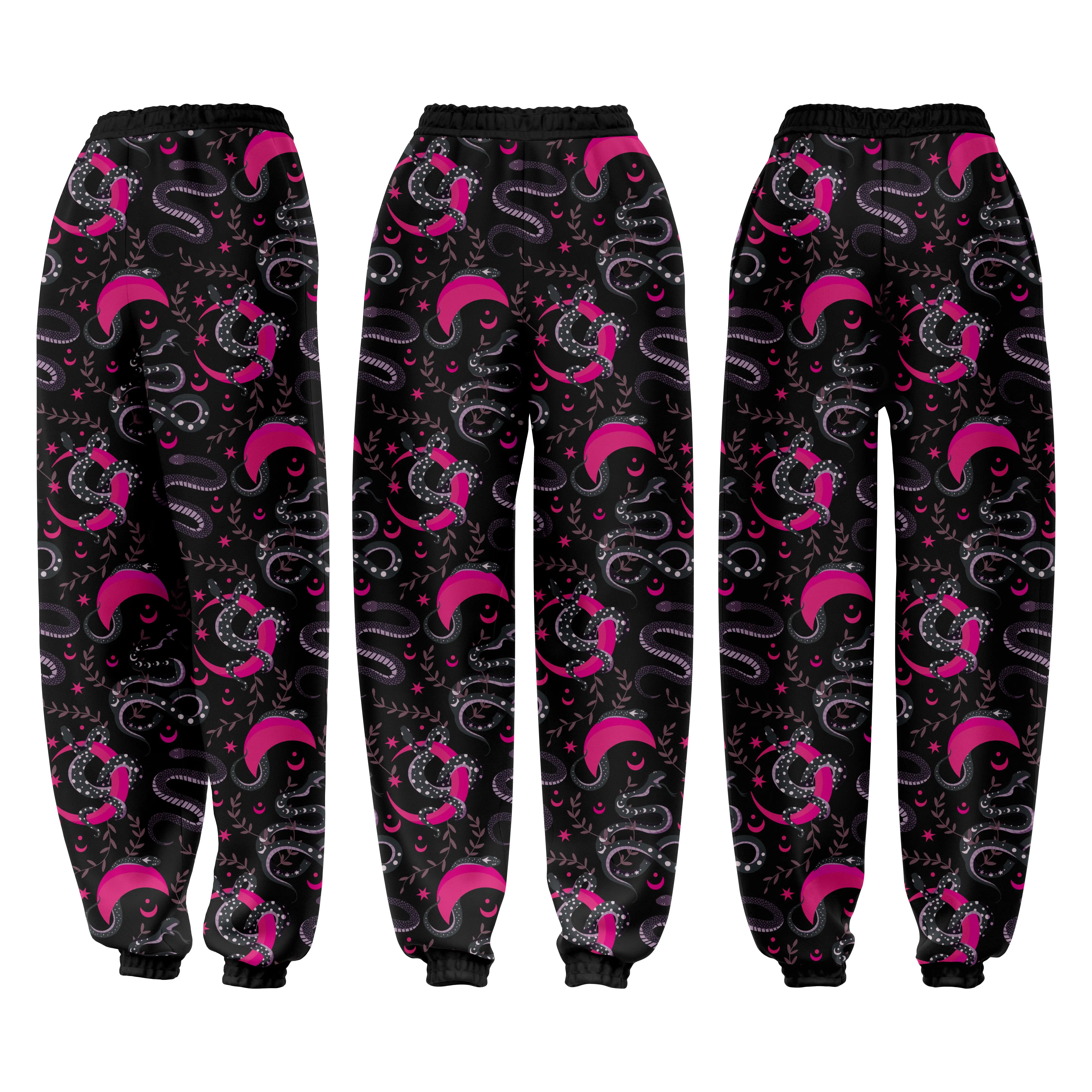 Wholesale Joggers Track Pant Custom Sublimation Print Sweat Pant Gym Fitness Loose Fit Oversize