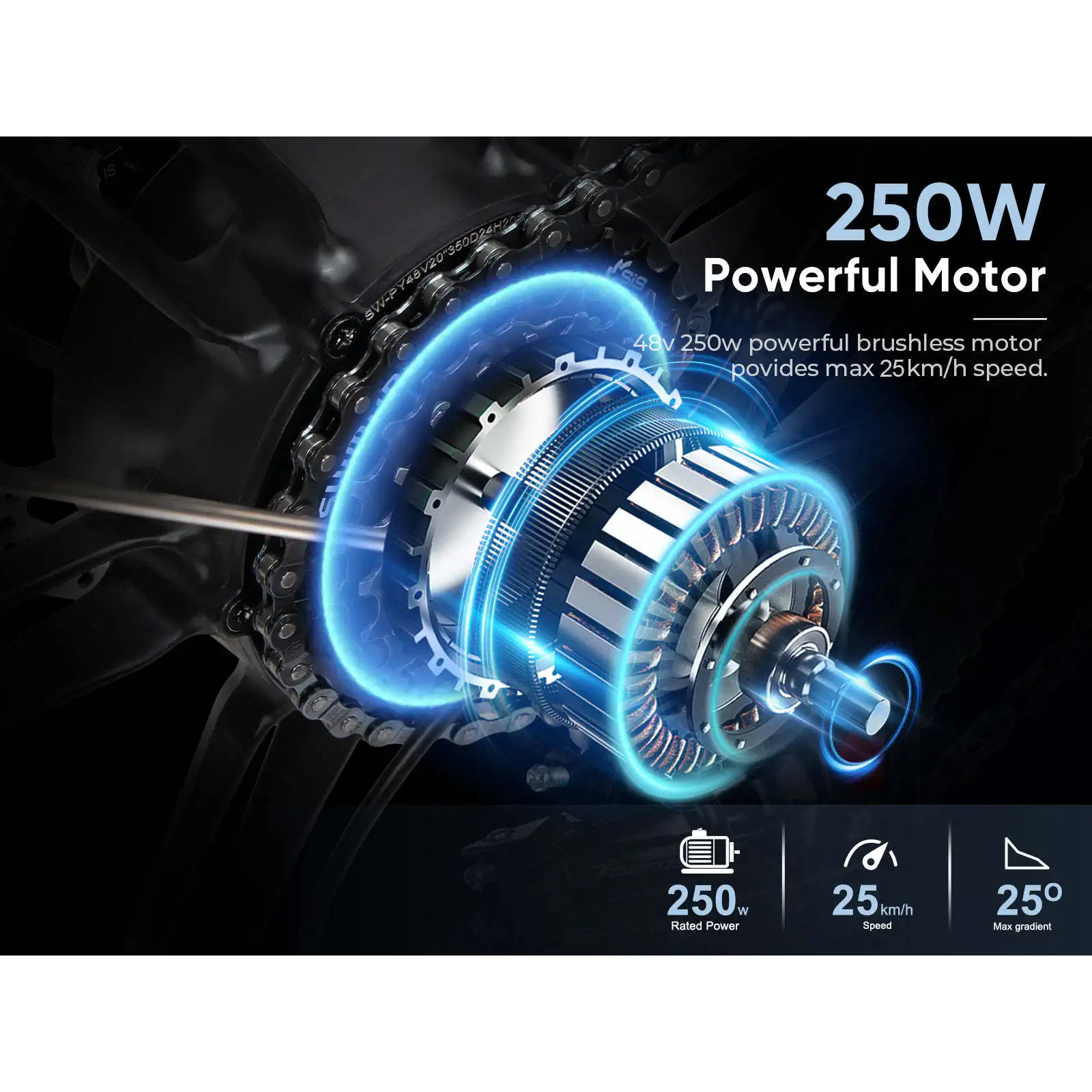 Mini-Elektrofahrrad aus Aluminiumlegierung 20LVXD30-II, faltbar, mit Hinterradnabenmotor, 7 Gängen, 36V/48V Lithium-Akku, 7 Gänge, Aluminiumlegierung