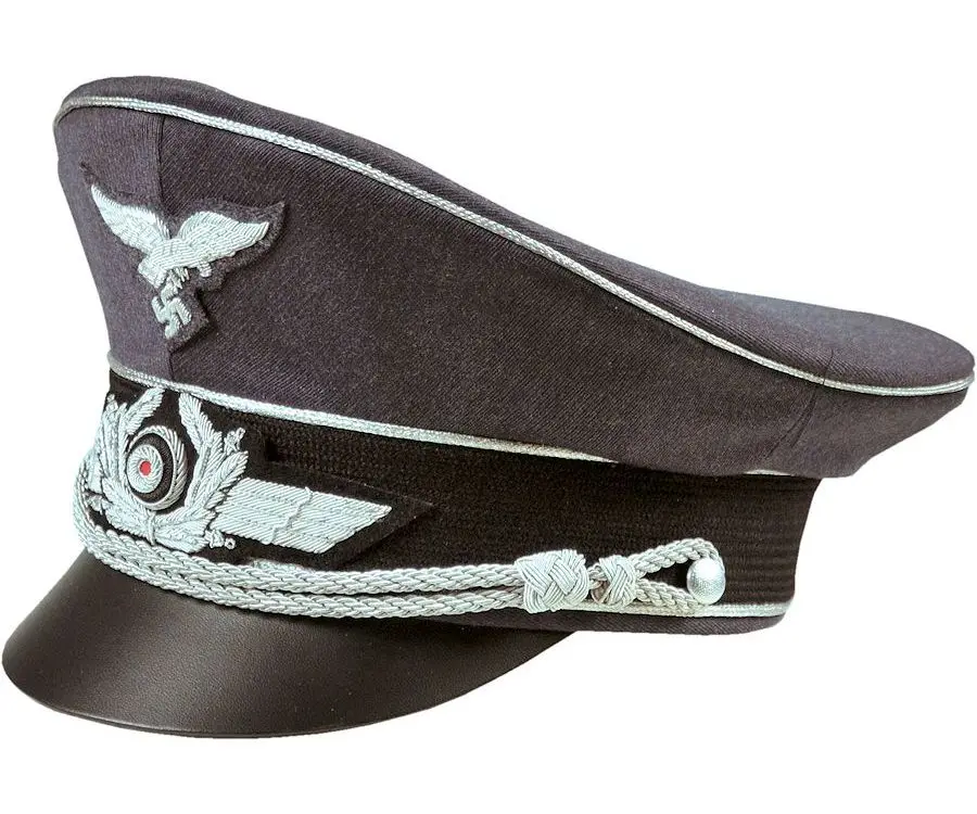 German Ww2 Officer Luftwaffe Generals Visor Hat By Erel With ...