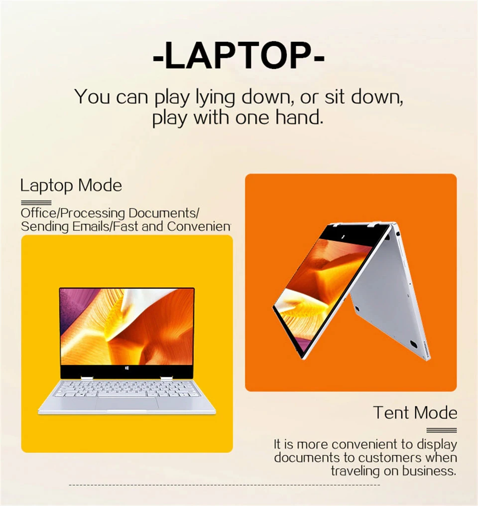 Pentium N6000 Touch Screen Laptop 11.6 Inch 16gb Ram Wins 11 Portable