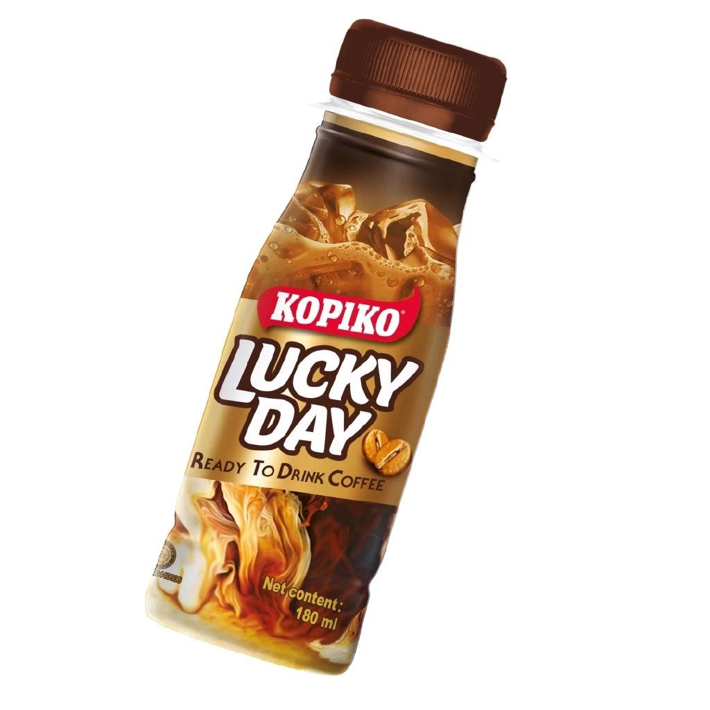 Оптовая продажа, напитки, безалкогольный напиток, кофейный напиток Kopiko Lucky Day, бутылка 180 мл, сладкие товары из Индонезии Фаворит