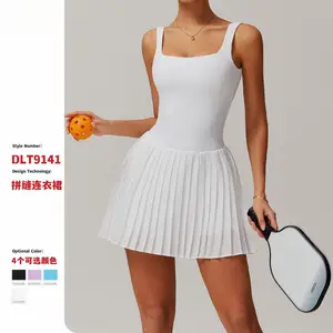 Seamless Two-in-One Sports Dress for Women  Anti-Peek Running Gym and Tennis Skirt for Outdoor Activities