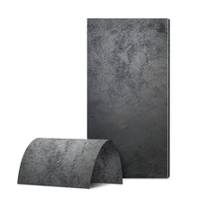 Aesthetic Starry Black Gilt Flexible Wall Panel Metal Effect Cement Board Split Facing Brick Flexible Ceramic Wall Tiles
