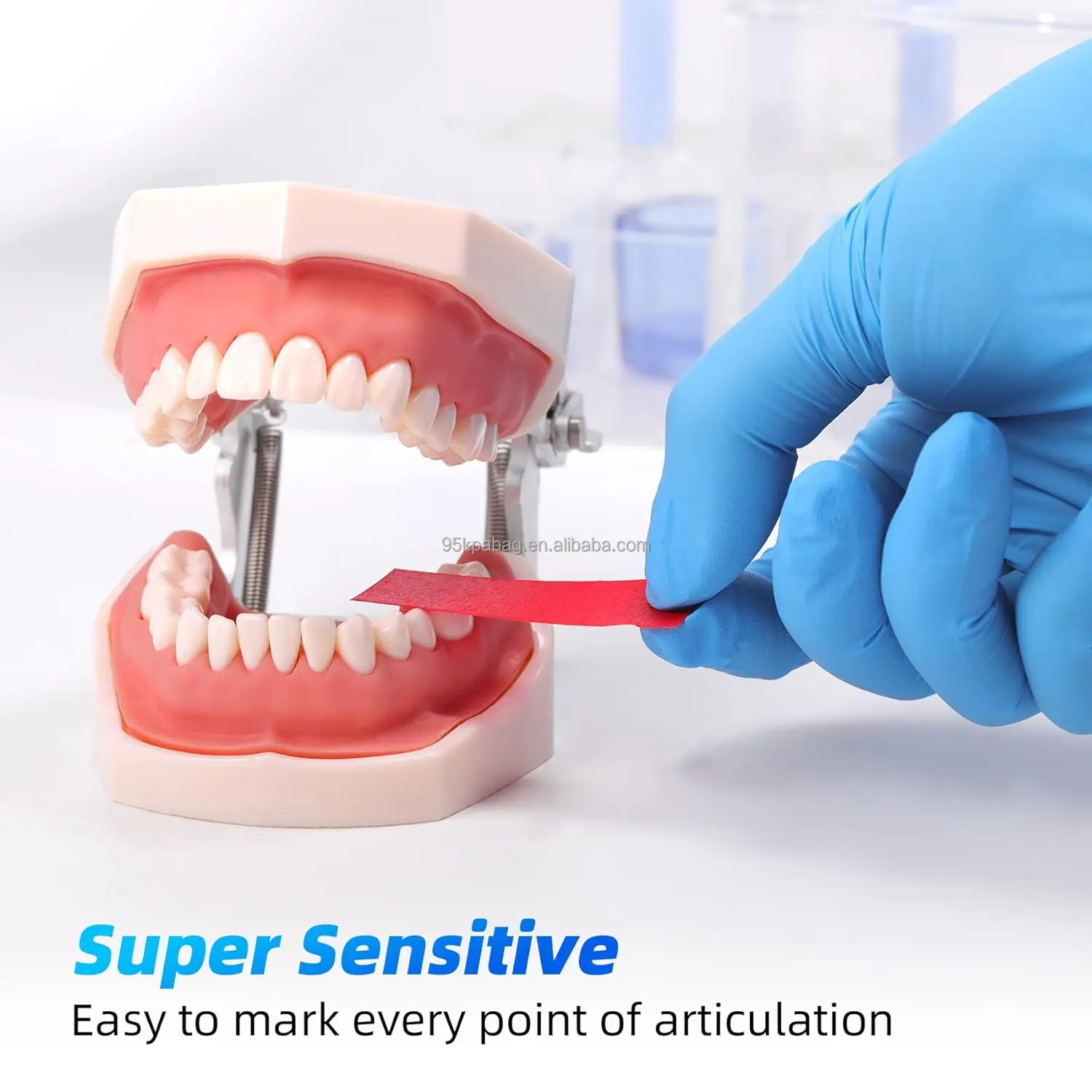 Dental Occlusion Paper Dental Bite Articulating Paper Strips Oral Teeth Care Dental Articulating