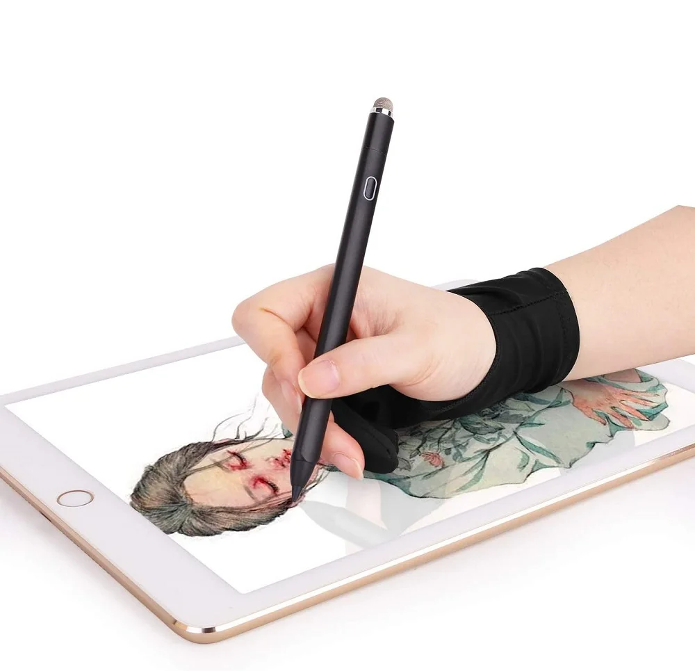 2 Fingers Drawing Glove Anti-fouling Artist Favor Any Graphics Painting  Writing Digital ablet For Right