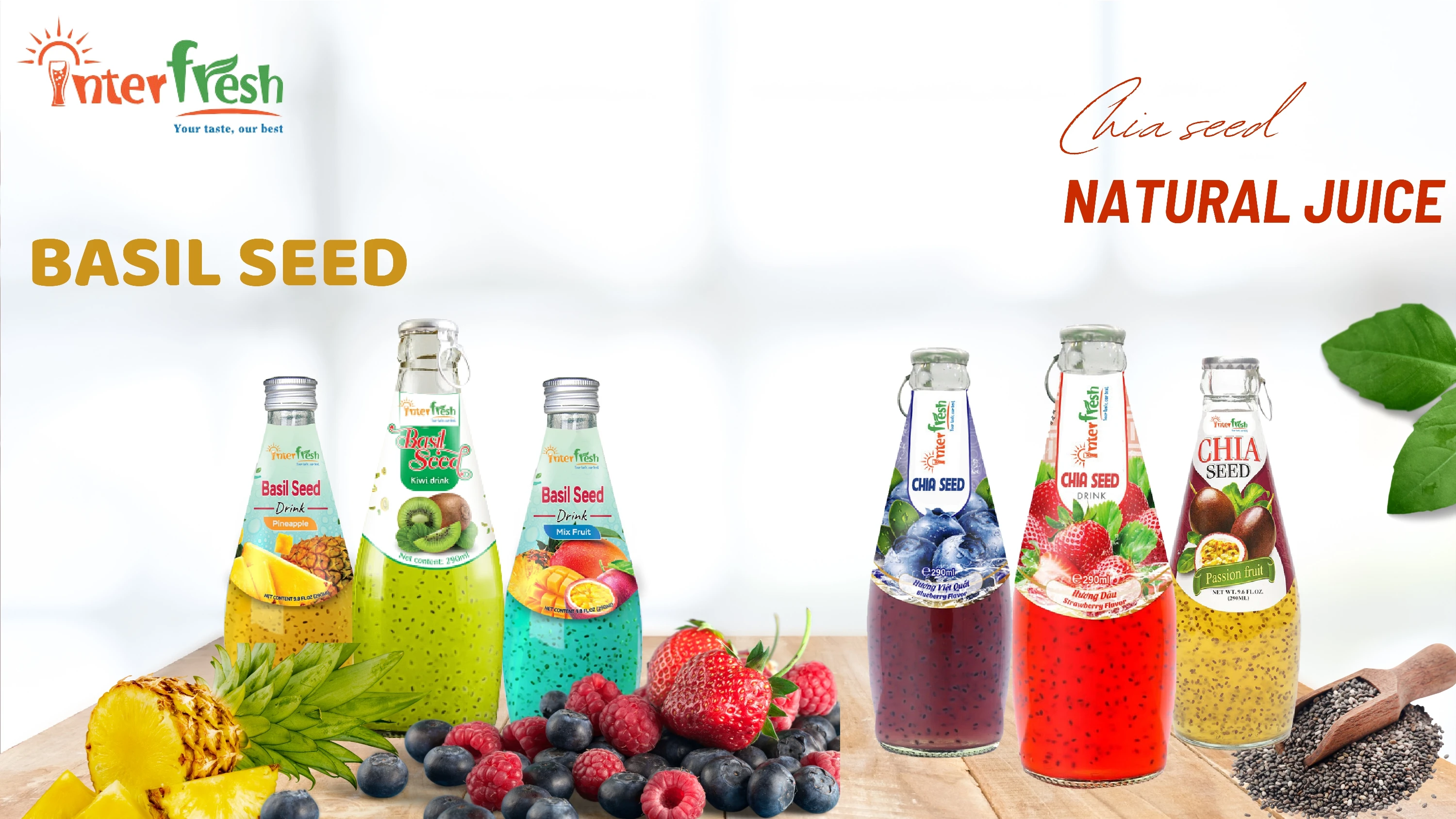 Basil Seed Drinks With Mango Fruit Flavor High Quality Manufacturer
