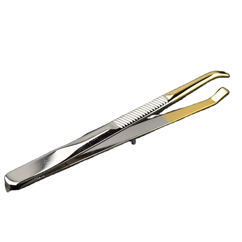 Deluxe Pinzette Mit Schrägspitze & 24k Gold – Präzise, Haltbar, Griffstark