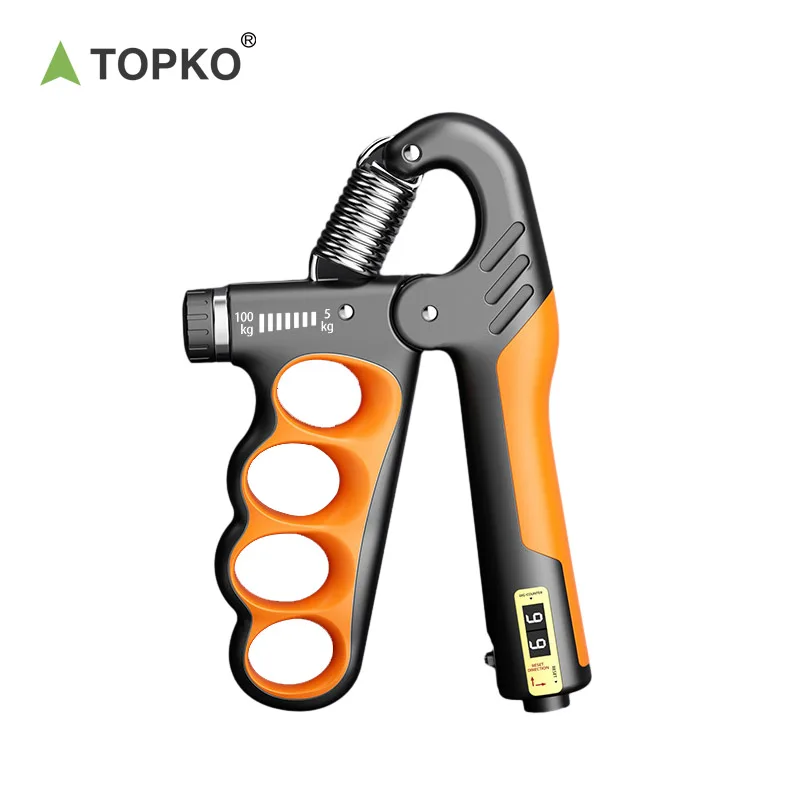 TOPKO High Quality Multi-functional Counting Grip Strength Device with Counter Gripper Strengthener Hand Finger Exerciser