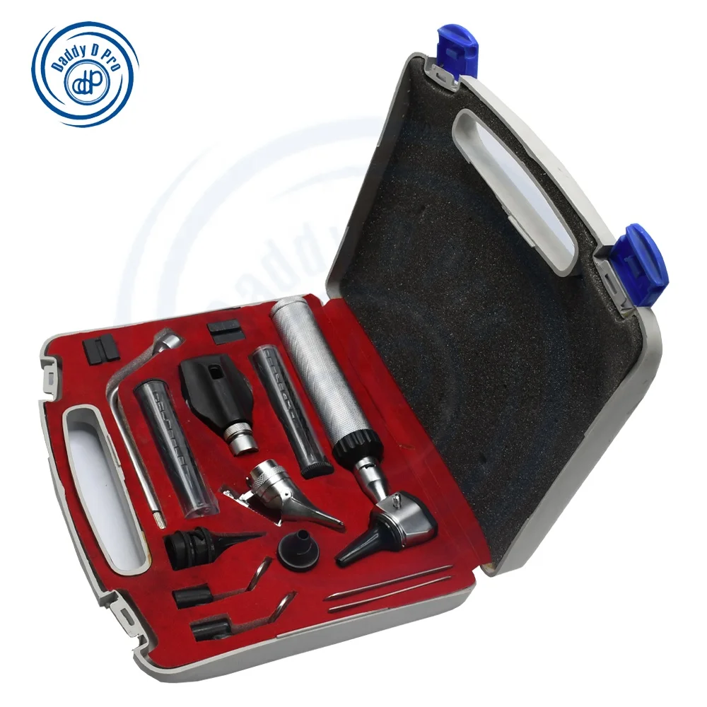 ENT Medical Diagnostic Sets Ophthalmoscope Otoscope ENT Diagnostic Sets Stainless Steel ENT Instruments Kit Reusable Ce Approved