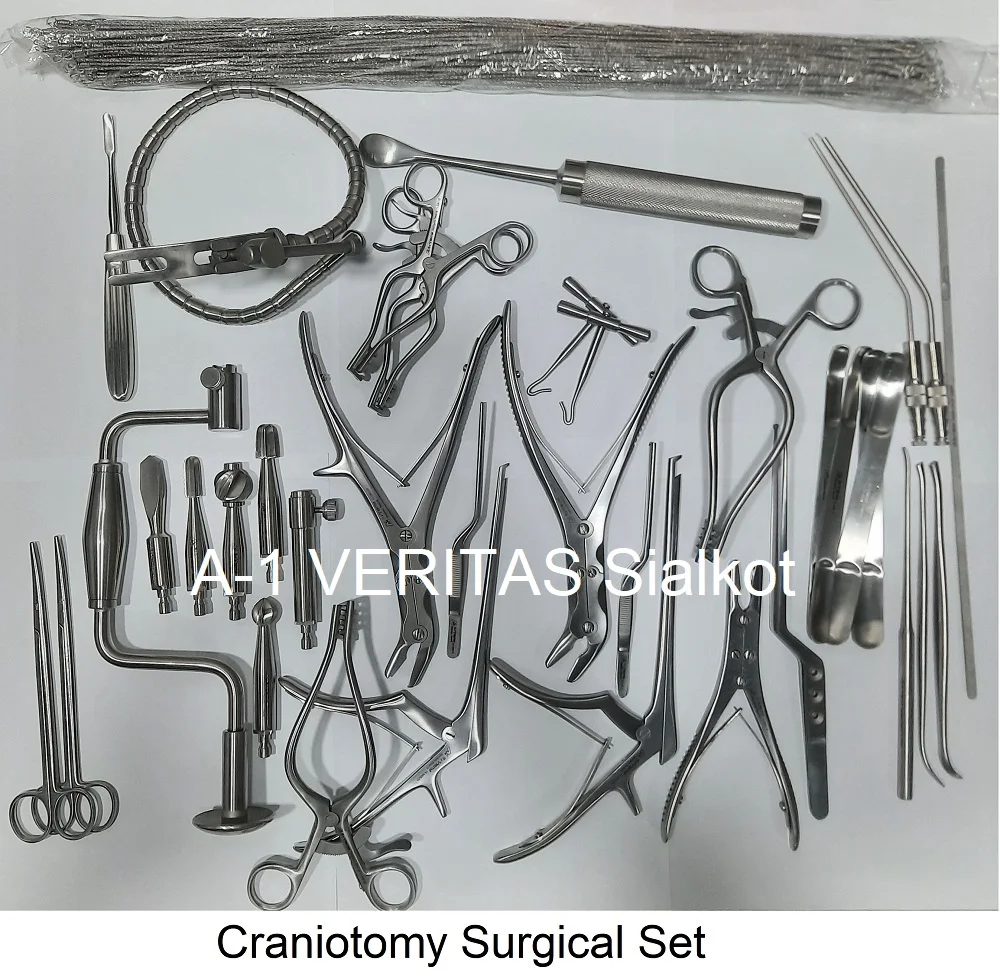 Best Price Manual CE Certified 5 Year Warranty Craniotomy Surgical Neuro Spinal Orthopedic Instruments Set A-1 VERITAS