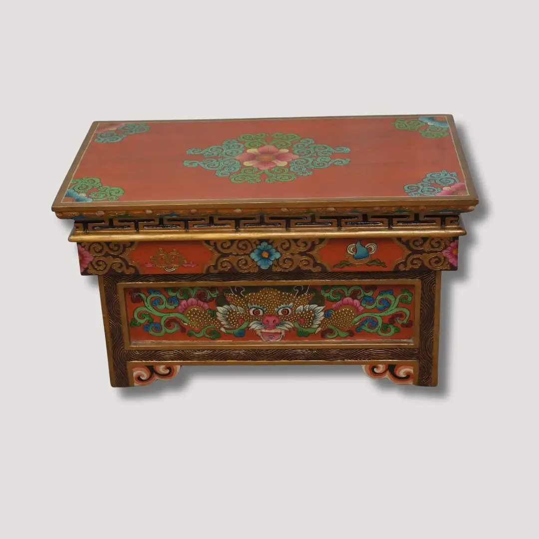 Tibetan Handpainted/handcarved Alter Shrine Table Wholesale From Nepal ...