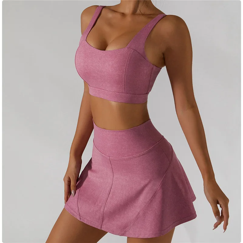 Women Tennis Skirt Sports Set