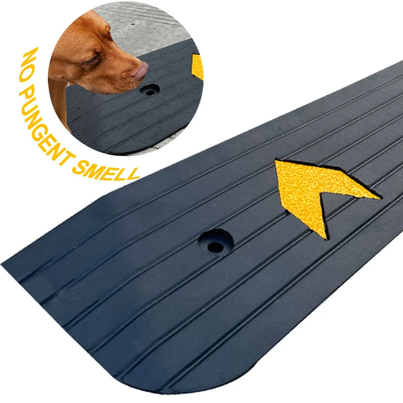 Odorless Slipless Reflective Rubber Home-use Ramp Threshold Ramp for Mobility Scooter , Motorcycle supplier