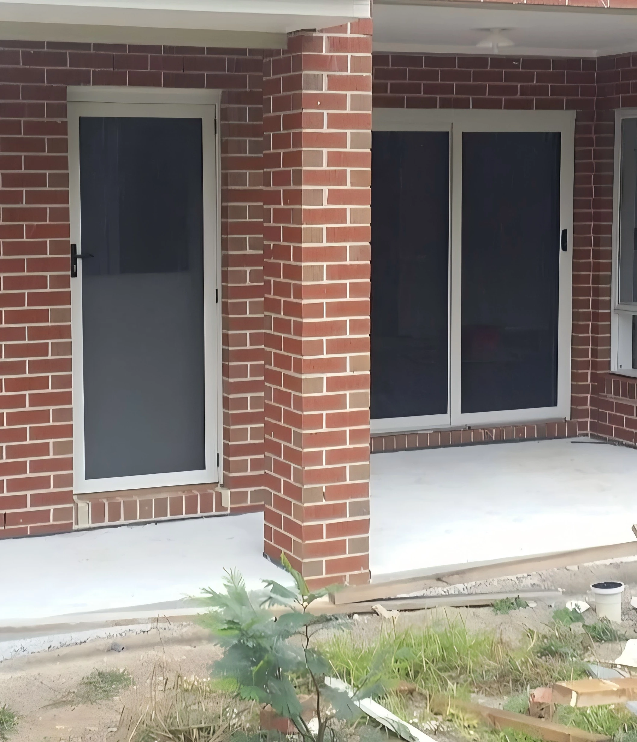 Installed on the Exterior of Entry Doors 304 316 Stainless Steel Mesh Storm Door Aluminum Security Screen Door