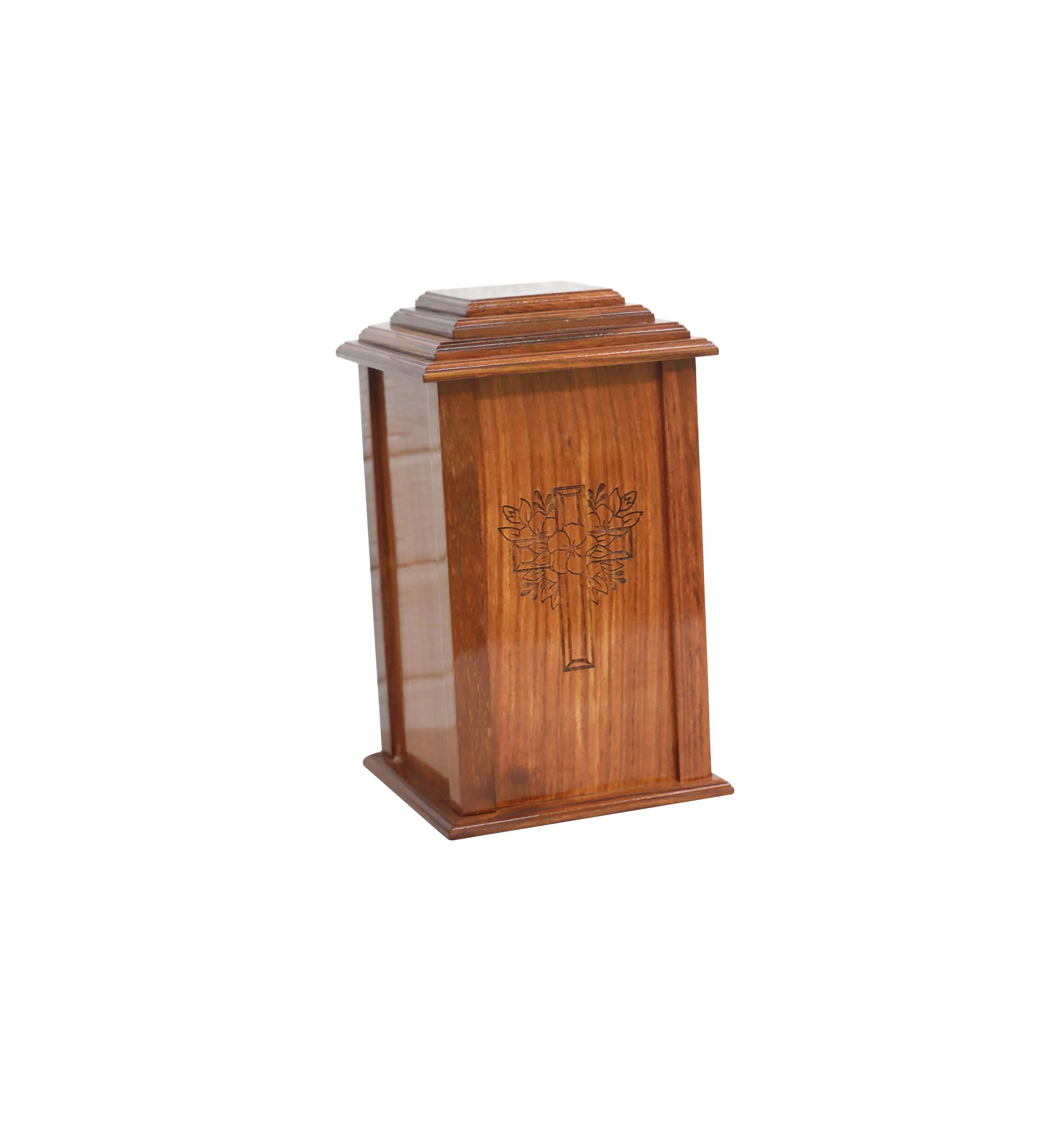 Border Carving Design Wooden Funeral Urns | Best Selling Cremation ...