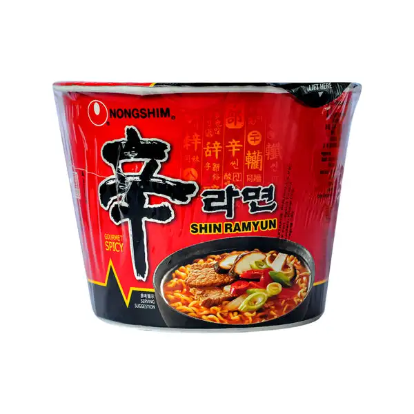 Nongshim Shin Ramyun Noodle Cup (68 Gr)korean Ramen Instant Noodles ...