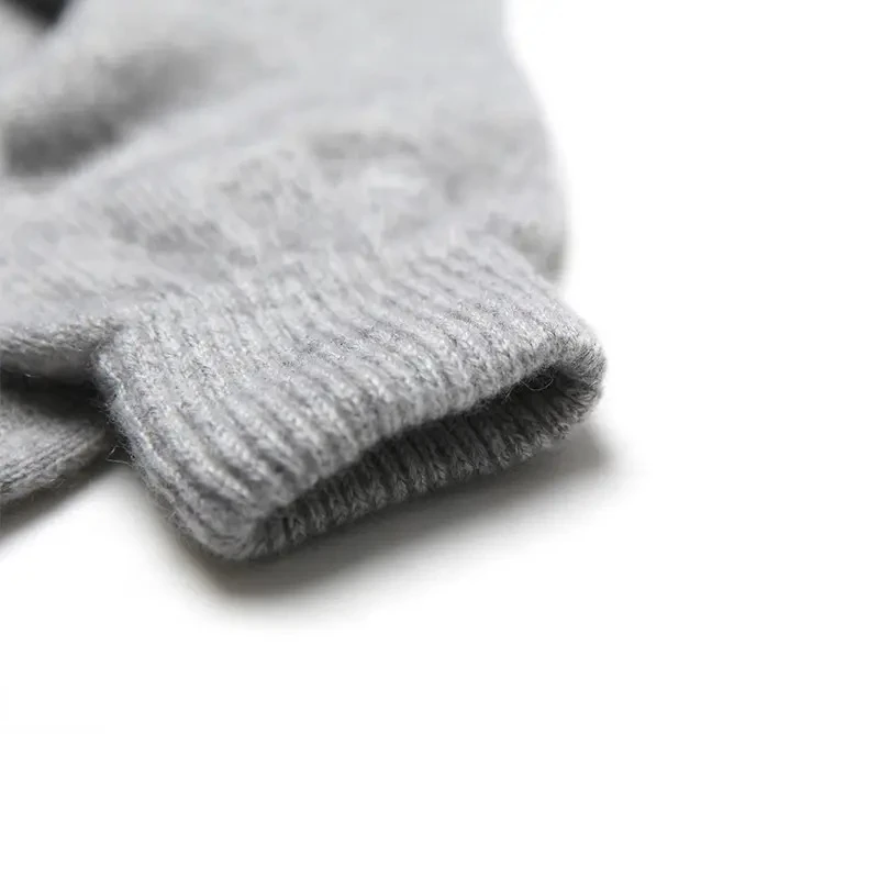 Мужские зимние модные перчатки унисекс мужские и женские нескользящие термоперчатки с сенсорным экраном волшебные вязаные акриловые варежки высокого качества