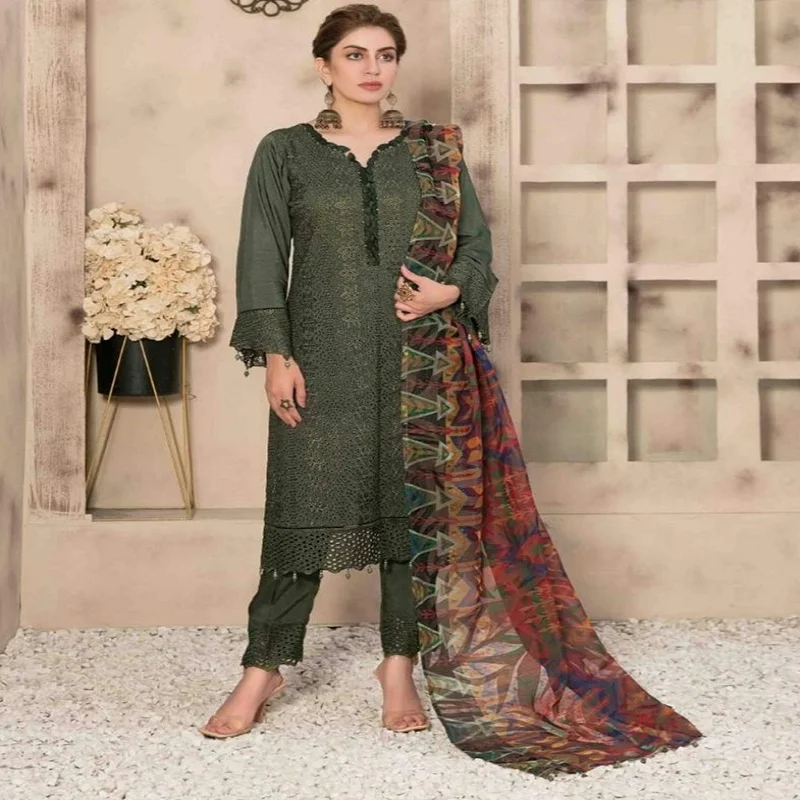 Pakistan And Indian Shalwar Kameez Suits On Viscose Fabric Formal Wears ...