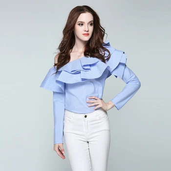 China Suppliers Hot Selling Fashion Women'S Plus Size Clothes Wavy Collar Women Summer Clothes