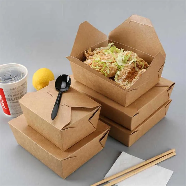 Sustainable Takeaway Fast Food Packaging - Recyclable Paper Boxes