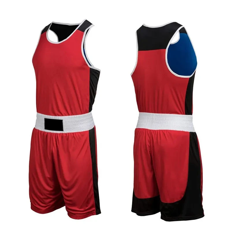 Boxing Vest And Short Kit Boxing Uniform 100% Polyester Uniforms Unisex ...