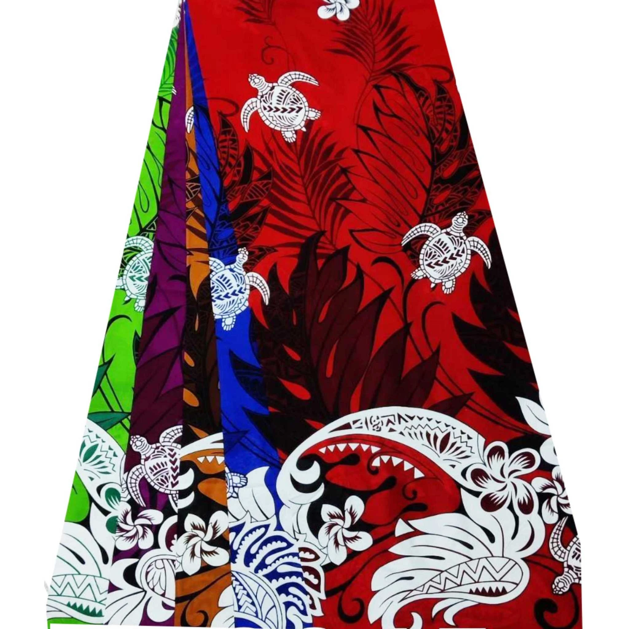 Premium Turtle Tribal Hawaiian Print Pareo (sarong) Lava lava 100% ...