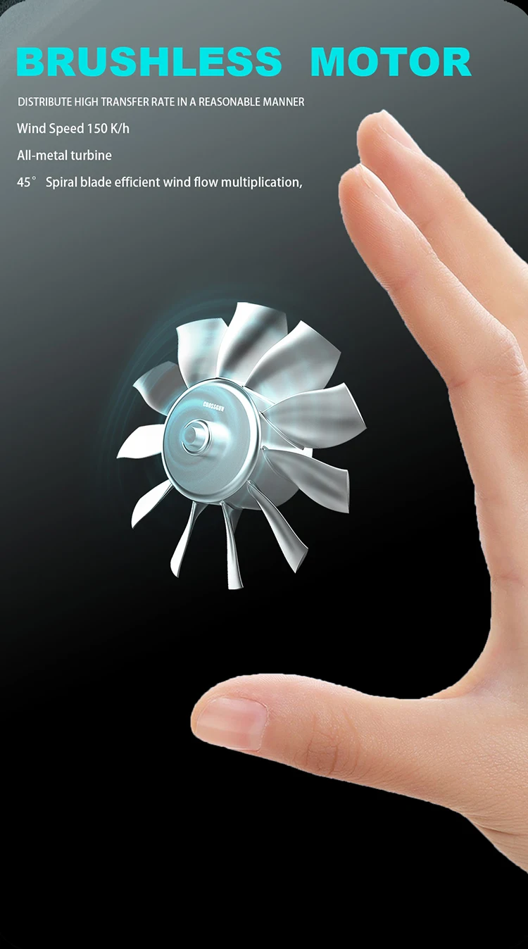 120000rpm Mini Jet Turbo Fan Electric Air Blower Rechargeable Air