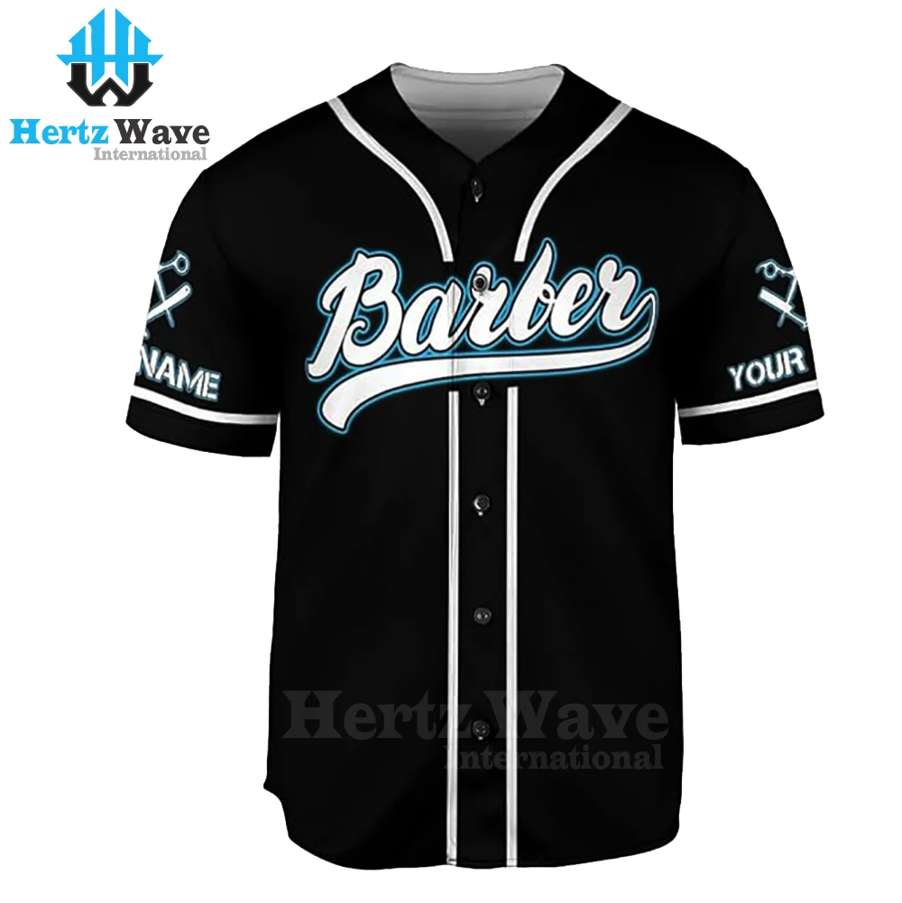 Wholesales Barber Smock Custom Logo Sublimation Barber Shirts