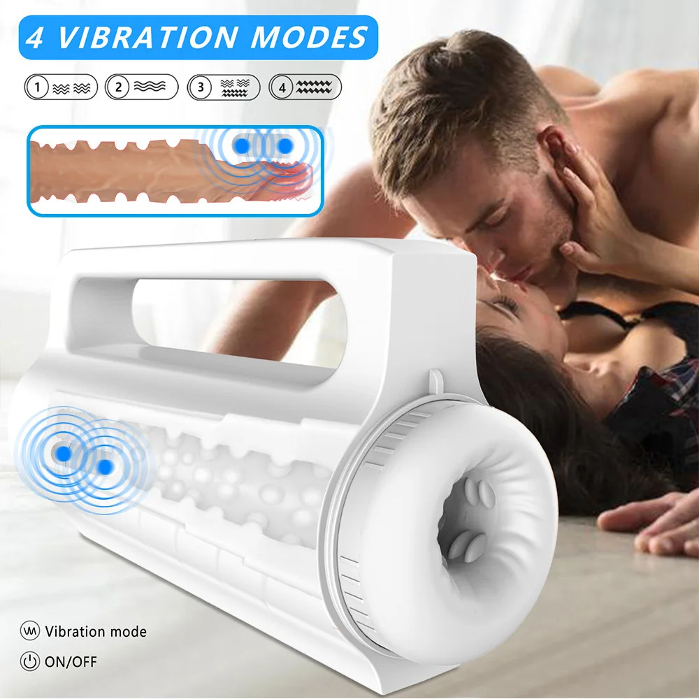 3 Powerful Suction and 4 Vibration Penis Stroker Automatic Vibrating Sucking Electric Masturbator Machines for Men Male Pleasure