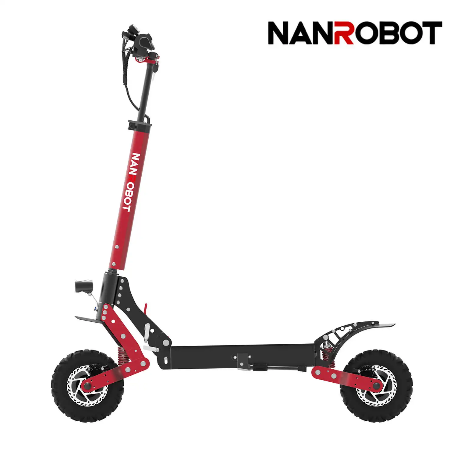 For NANROBOT D4+3.0 Electrical Scooter 10 Inch Tire 1000W Motor Power 50km/h Max Speed 60km Range per Charge 150kg Max Load