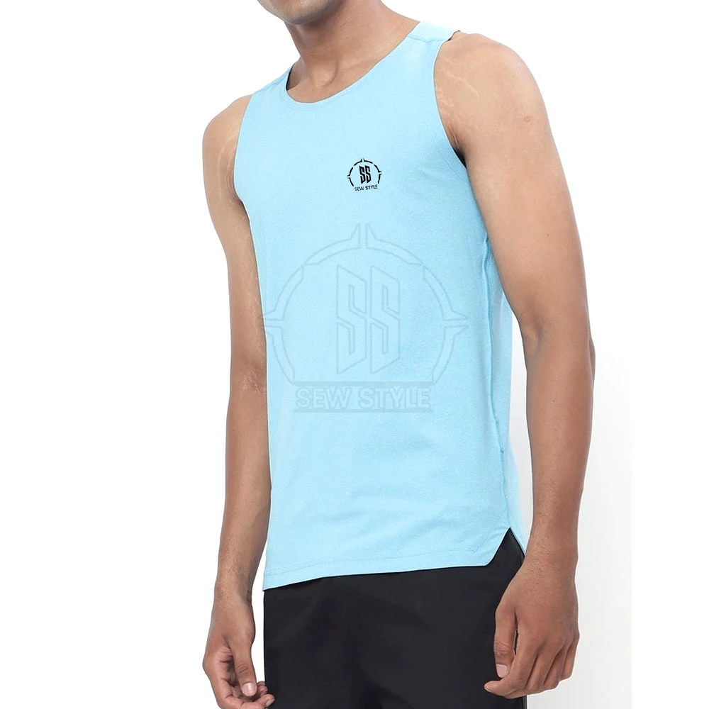 Em Men Summer Plain Blank Cotton Vest Tank Top Gym Clothing