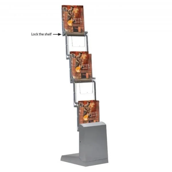 Slanted Leaflet Brochure Magazine Catalogue Display Stand Foldable