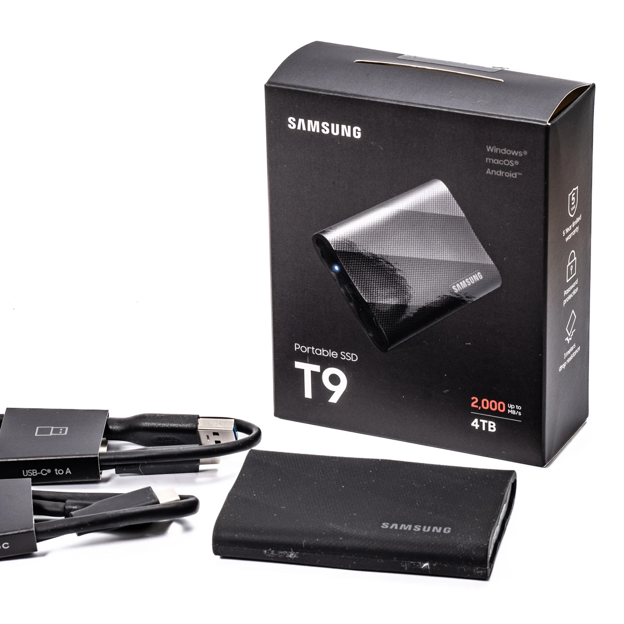MU-PG2T0B Samsung Portable SSD T9 USB 3.2 Gen2x2 2TB| Alibaba.com