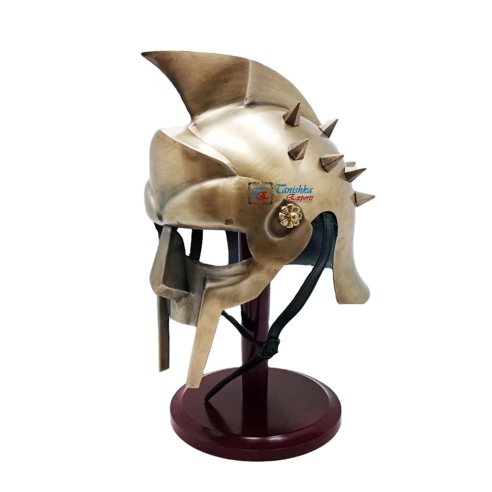 Armor Maximus Decimus Helmet Medieval Gladiator Maximus Viking Helmet ...