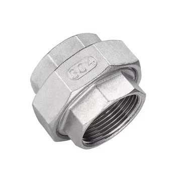 Forged High Pressure SS304/316 Stainless Steel Union, Industrial Grade, ANSI/DIN Standards